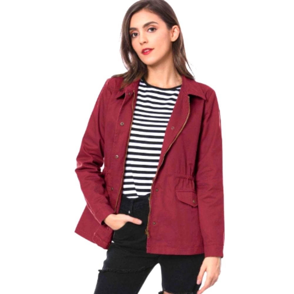 Allegra K Burgundy Jacket